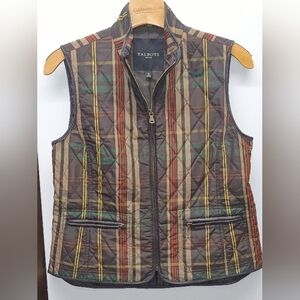 Talbots Plaid Quilted Jacket